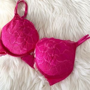 Victoria’s Secret pink lace push up